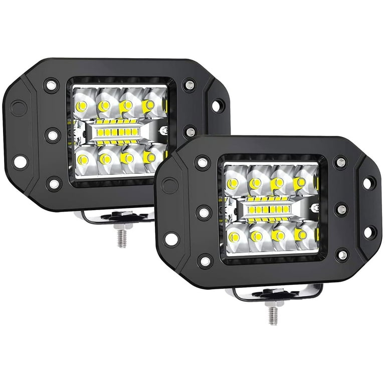5" Flush Mount LED Work Light 2PCS 18W Led Spot Light Off Road Driving Lights 